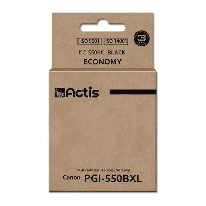 Actis KC-550Bk tinte (aizstāj Canon PGI-550BK; standarta; 23 ml; melna)