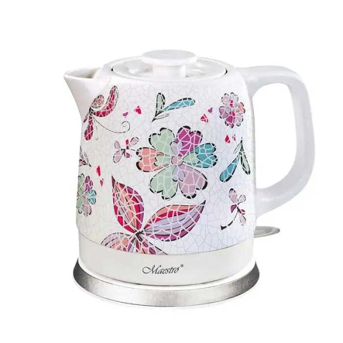 Keramikas elektriskā tējkanna 1.5L 1500W MR-068-FLOWERS MAESTRO