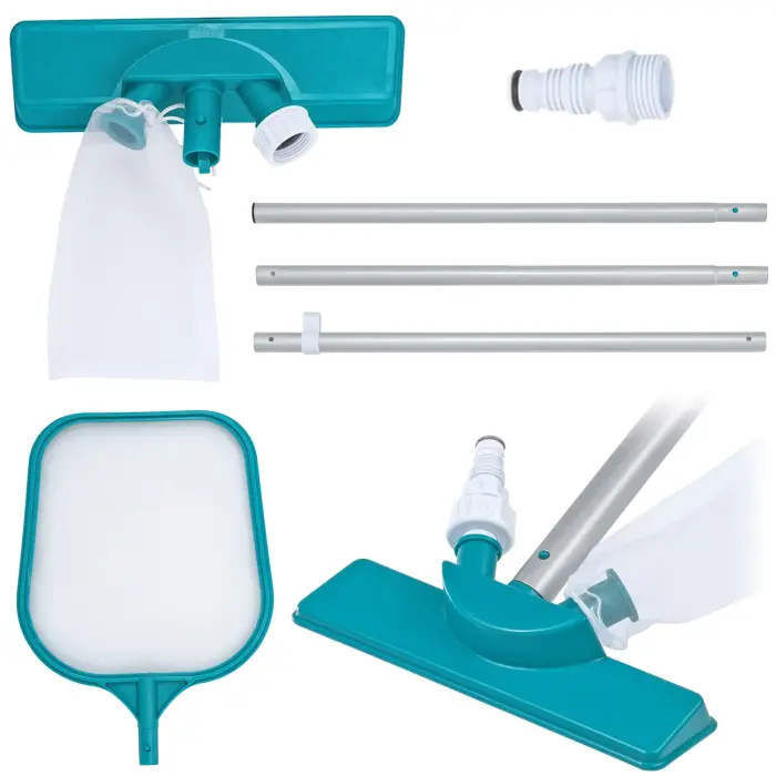 Bestway 58013 basseini puhastuskomplekt – 167 cm varras, tolmuimeja ja võrk