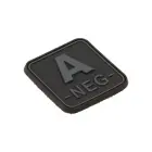 Bloodtype Square Rubber Patch – A Neg — Photo 4