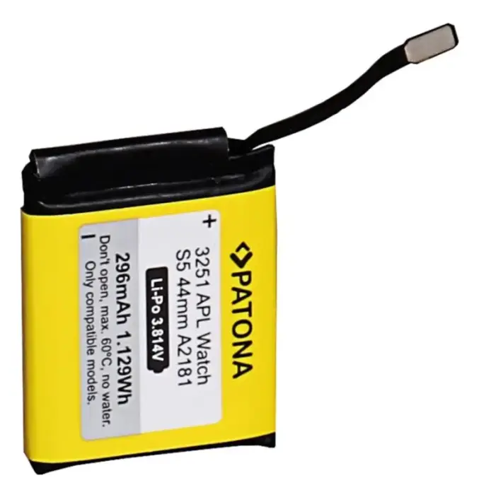 PATONA patarei pro nutikas hodinky Apple Watch 5  296mAh A2181 44mm