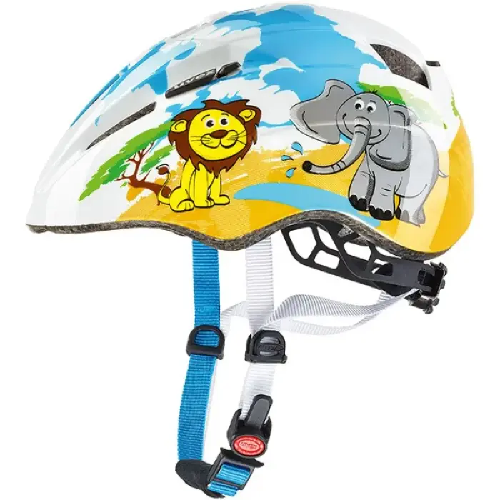 Uvex Kid 2 Kids Bicycle Helmet White and Color - Size: 15