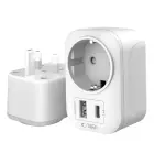Tech-Protect TA100 UK Adapter - White — Photo 3