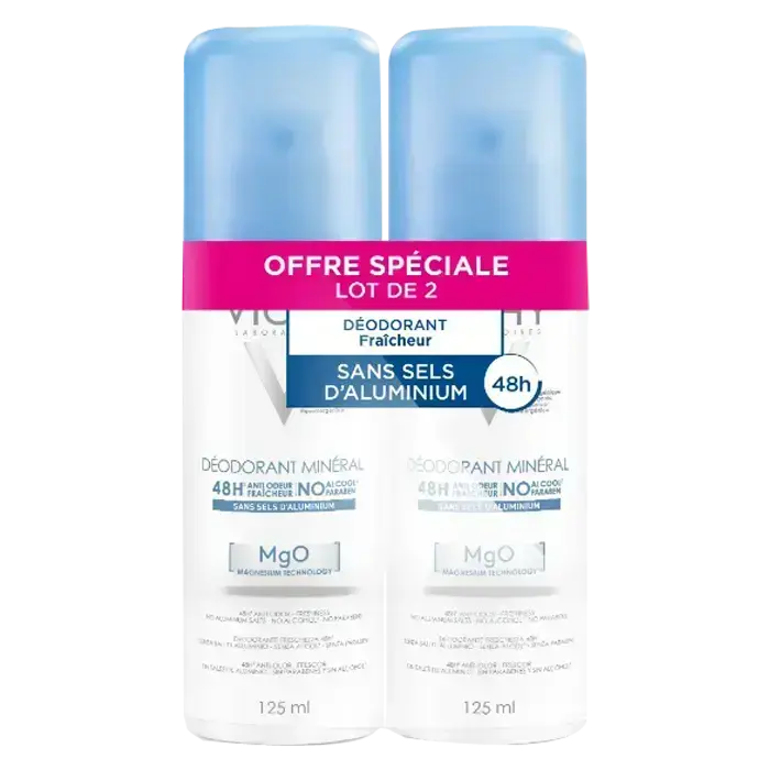 Vichy 48H Mineral Deospray Duo 2 X 125 Ml