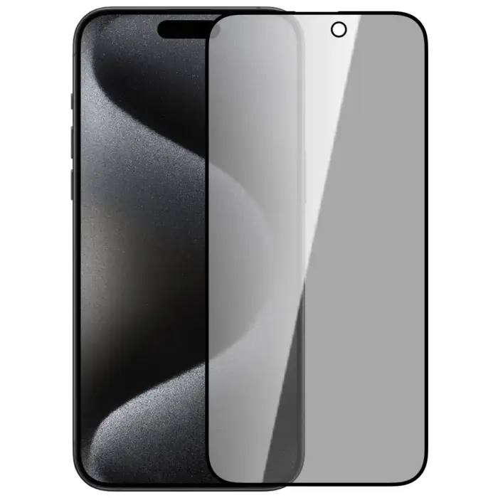 Nillkin Guardian aizsargstikls telefonam iPhone 15 Pro Max melns