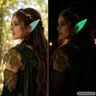 Artificial gnome elf ears glowing — Photo 10