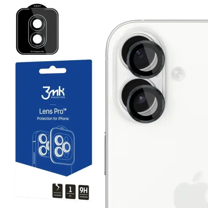 3mk Lens Protection Pro camera lens glass for iPhone 17 - black