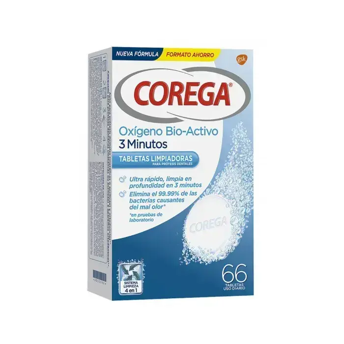 Corega Активный Кислород 3 минуты, 66 таблеток