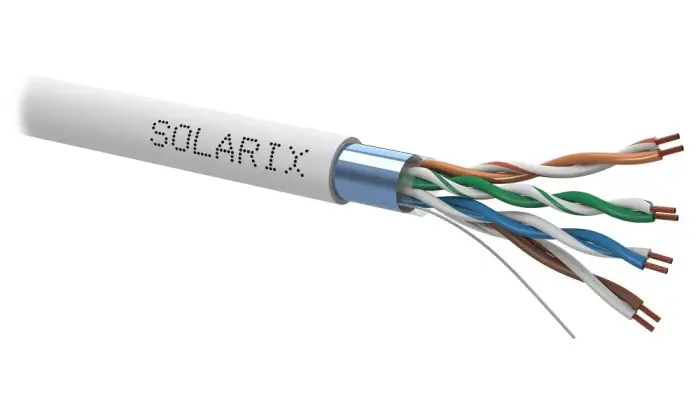 Solarix FTP cable Cat5e, stranded wire - (SXKL-5E-FTP-PVC-GY) by meter