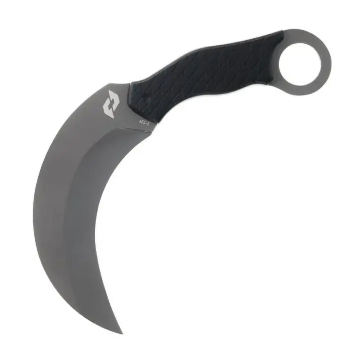 Schrade Boneyard karambit nuga – AUS-8 – must/grafiit