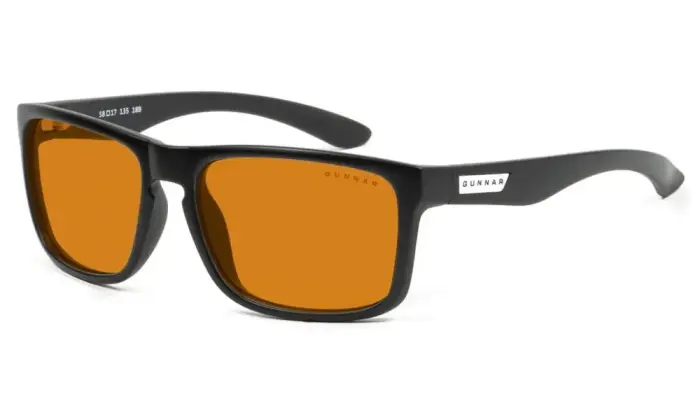 GUNNAR biroja/spēļu brilles INTERCEPT ONYX * skla AMBER MAX (BLF 98) * GUNNAR focus