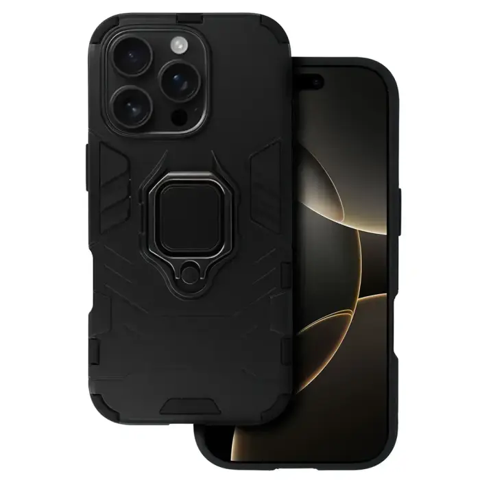 Ring Armor vāks iPhone 16 Pro Black