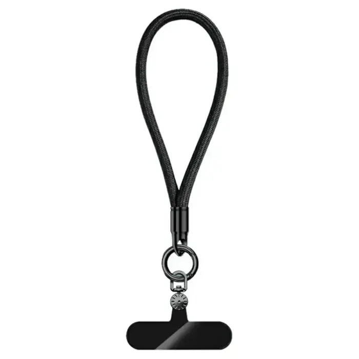 7mm Wrist Strap with Swivel Buckle and Mounting Plate - Black