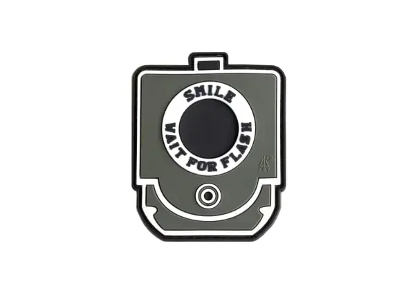 Smile and Wait Rubber Patch