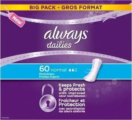 Always Normal pesukaitsmed 60 tk.