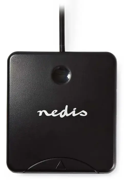 NEDIS kiipkaardi lugeja CRDRU2SM1BK/ Smart Card ID-1/ eObčanka/ standartní biometrické čipy/ USB 2.0/ must