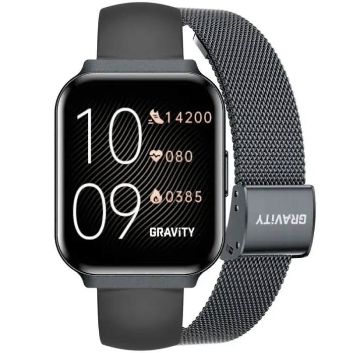 Smartwatch Gravity Black Strap + Bracelet GT44-5