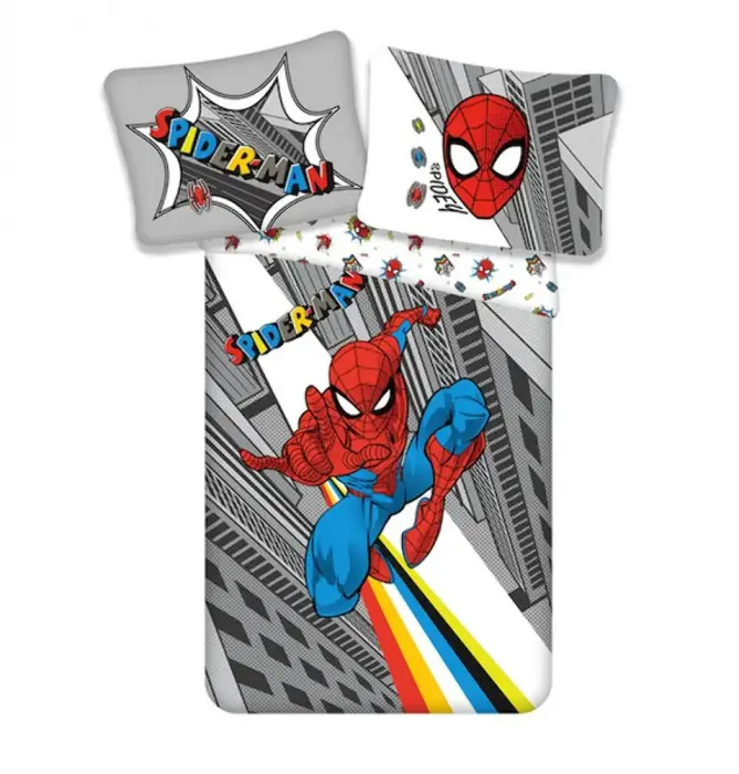 Spiderman 1568 kokvilnas gultas veļas komplekts, 140x200 cm