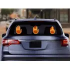 LED gesture hand for rear window with remote control — Photo 2