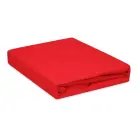 Terry sheet Premium 90x200 cm, red, fitted — Photo 7