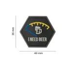 Guminis antsiuvas „I need Beer“ — Nuotrauka 5