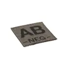 AB Neg Bloodgroup Woven Patch — Photo 2