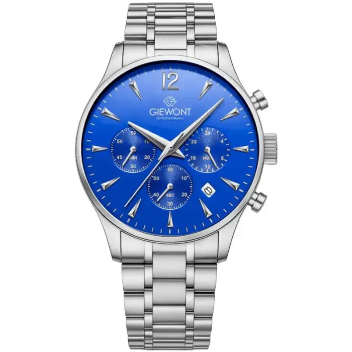 Meeste kell Giewont Chronograph Sapphire Silver Blue GW6310-B3