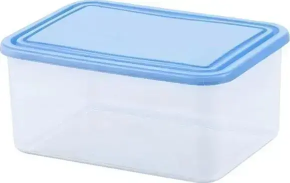 Rectangular Food Container 1.2L, Transparent/Blue