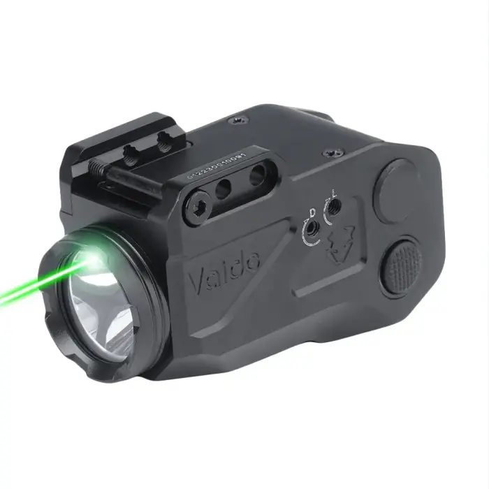 Vaide – Taktikaline relvalamp LED-iga ja laseriga – 500 lm – must – VAPLL-G02