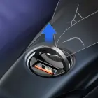 Mini ładowarka samochodowa inteligentna Tiny Star USB 30W Quick Charge szary Photo