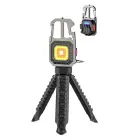 Mini flashlight LED keychain W5138 Type C with 4 screwdriver bits and tripod Фото num