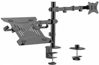 Gembird Adjustable Desk Mount with Monitor Arm and Notebook Tray