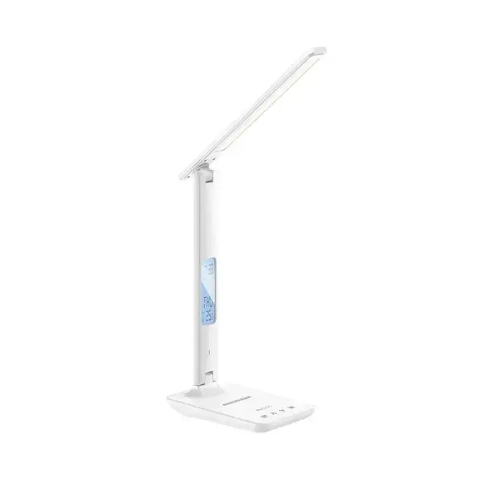 Yesido DS20 Desktop LED Lamp with Wireless Charging and LCD Display, White