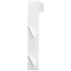 Āķis uz durvīm pakarams / 2 āķi / balts Foto 9