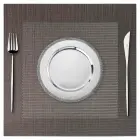 Table placemat 35x35 cm, dark brown Photo
