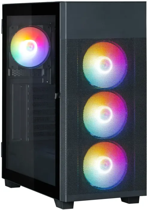 Zalman arvutikohver S5 Neo Black / ATX / 4x 120mm RGB Fan / USB 3.0 / USB 2.0 / must