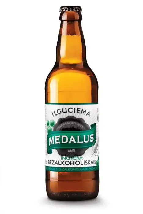 IĻĢUCIEMA Bezalkoholiskais Ingvera Alus 0.0% 0.5 L Stikla Pudele (DEP)