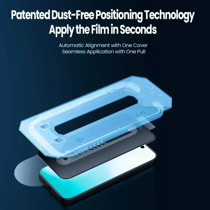 Nillkin Tempered Glass 0.25mm Guardian 2.5D for Apple iPhone 17 Black (with applicator)