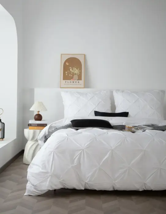 Satin bedding set Celeste 200x200 cm, white