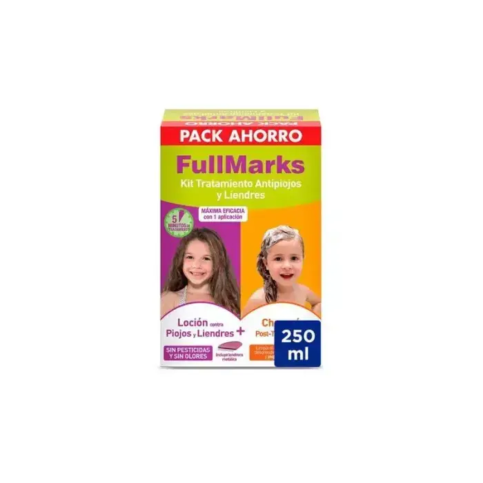Fullmarks Losjonas nuo utėlių rinkinys 100ml ir Šampūnas 150ml