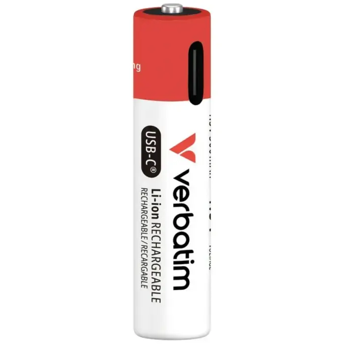 Rechargeable Batteries AAA USB-C Verbatim 4psc.      30250
