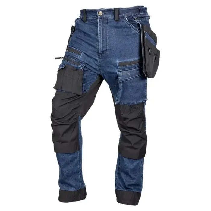 DENIM WORK püksid WITH CORDURA REINFORCEMENTS, NAVY BLUE, SIZE M