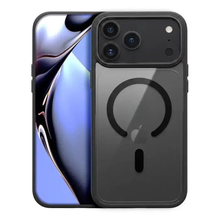 Color Clear Mag case for iPhone 17 Pro Max 6,9" / 18 Pro Max 6,9'' dark grey