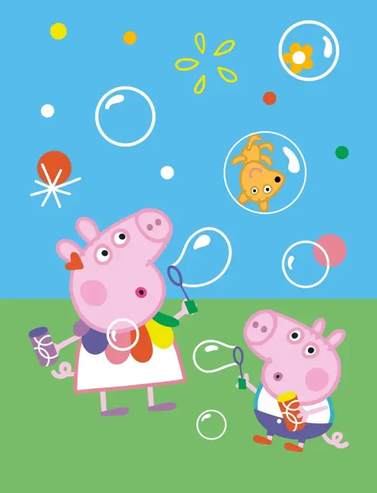 Mikropluošto pledas 130x170 cm Peppa Pig Blue C24