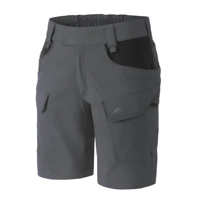 Helikon moteriški taktiniai šortai OTP – 8.5" – juodi / pilki