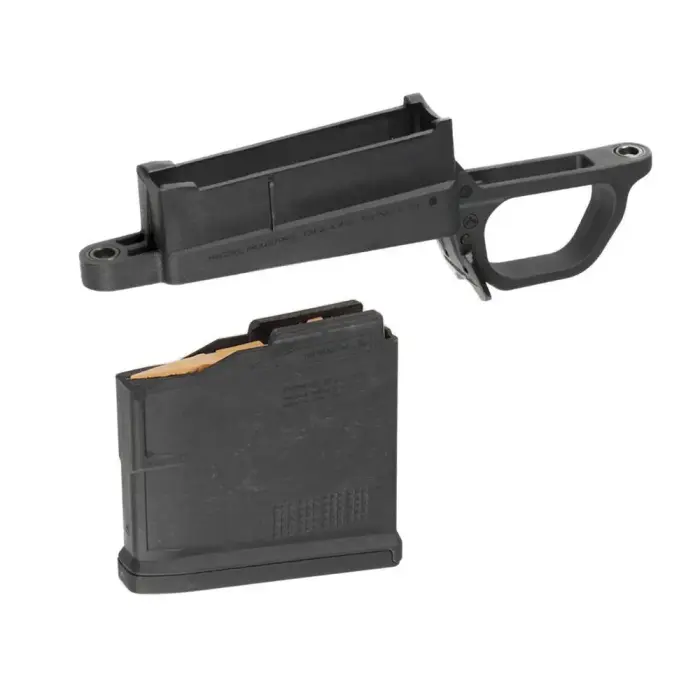 Magpul Bolt Action dėtuvės šachta Hunter 700L buožei + PMAG 5 AC L Magnum dėtuvė – juoda