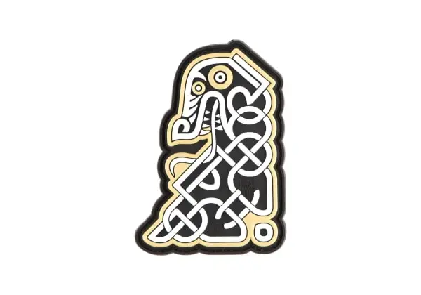 Northman Tribal Dragon Ship Head Rubber Patch