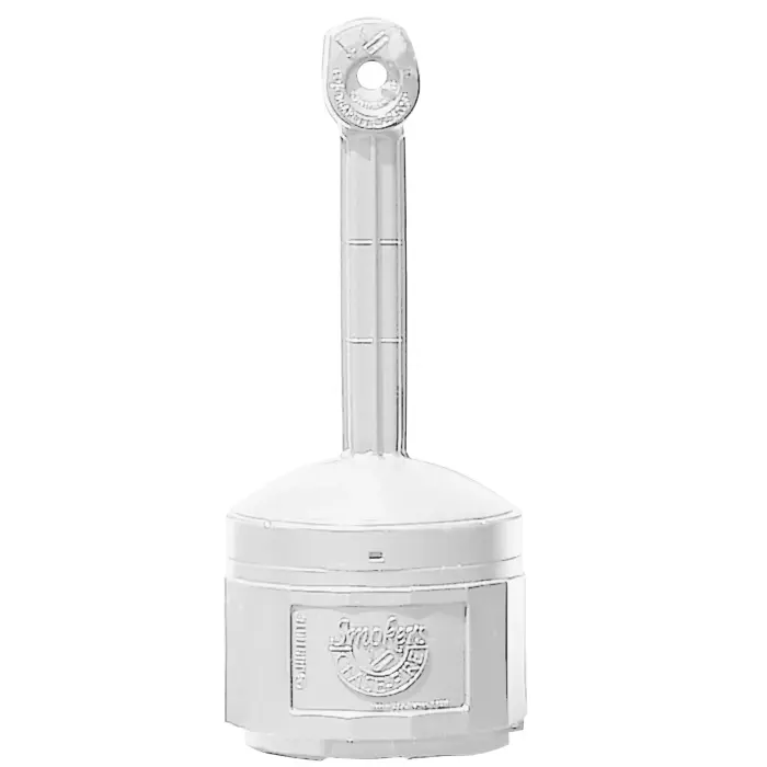 JUSTRITE 26800 Outdoor Smoking Station, 15L, 42cm diameter, 98cm height, Grey