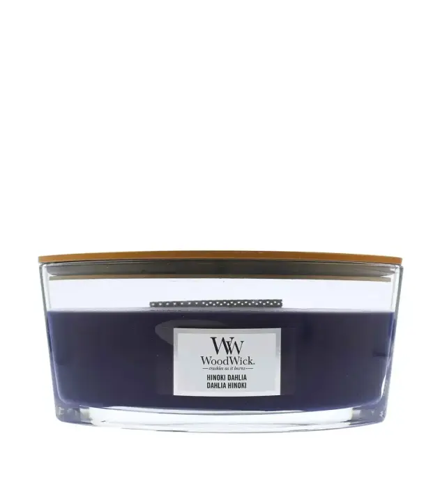 WoodWick Hinoki Dahlia lõhnaküünal puidust südamikuga 453.6 g