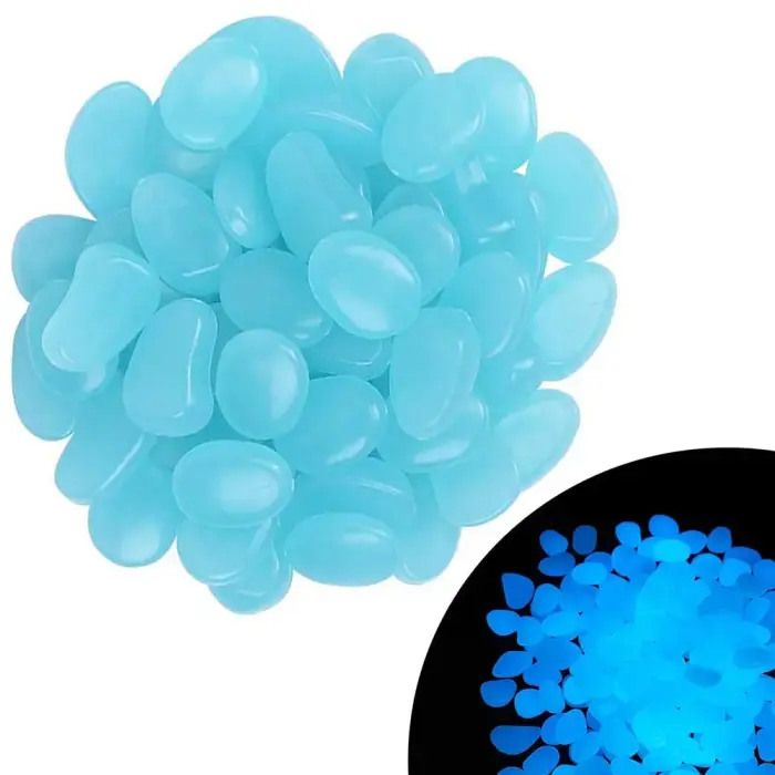 Fluorescentiniai šviesos akmenys 100 vnt.